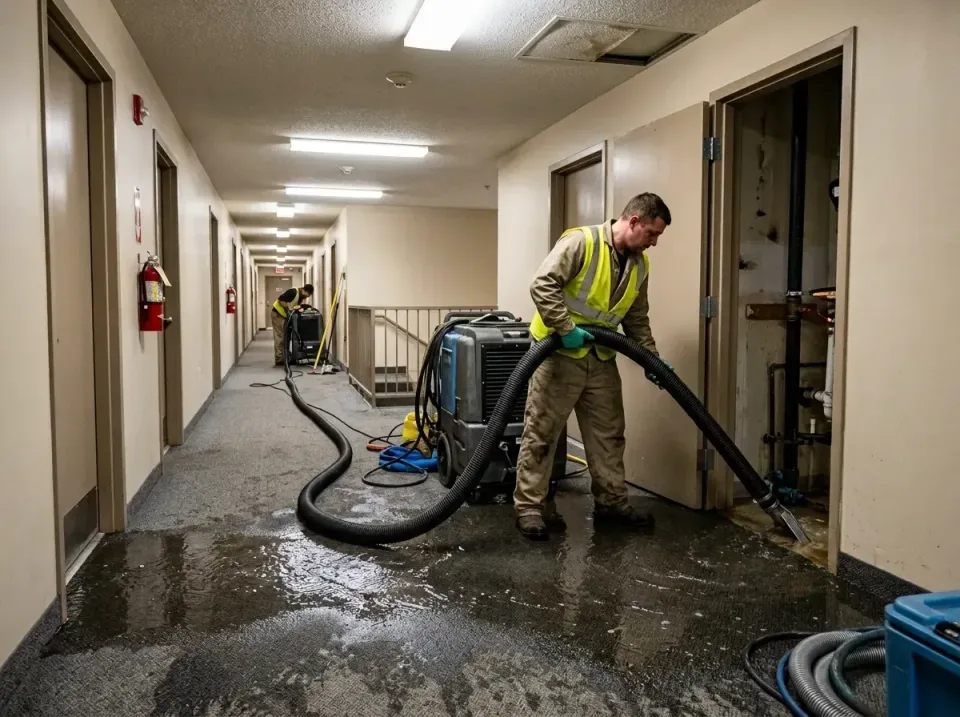 multi-unit-apartment-hallway-f-005 — frequently asked questions, Emergency Burst Pipe Water Extraction & Removal in Hartsell…